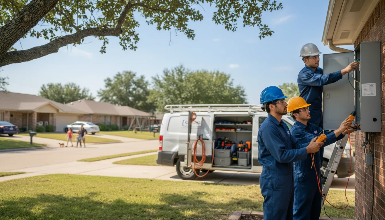 Certified electrician providing emergency electrical services in Golden, OK